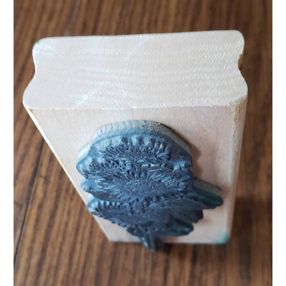 Stampendous Fun Stamps Sunflower Stalk Flowers Wood Mounted Rubber Stamp N27 - Picture 5 of 8